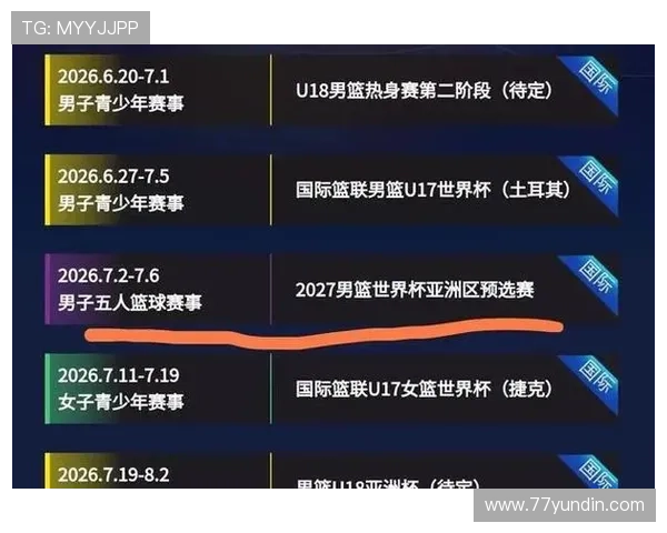 2026年篮球比赛安排表及相关赛事信息汇总